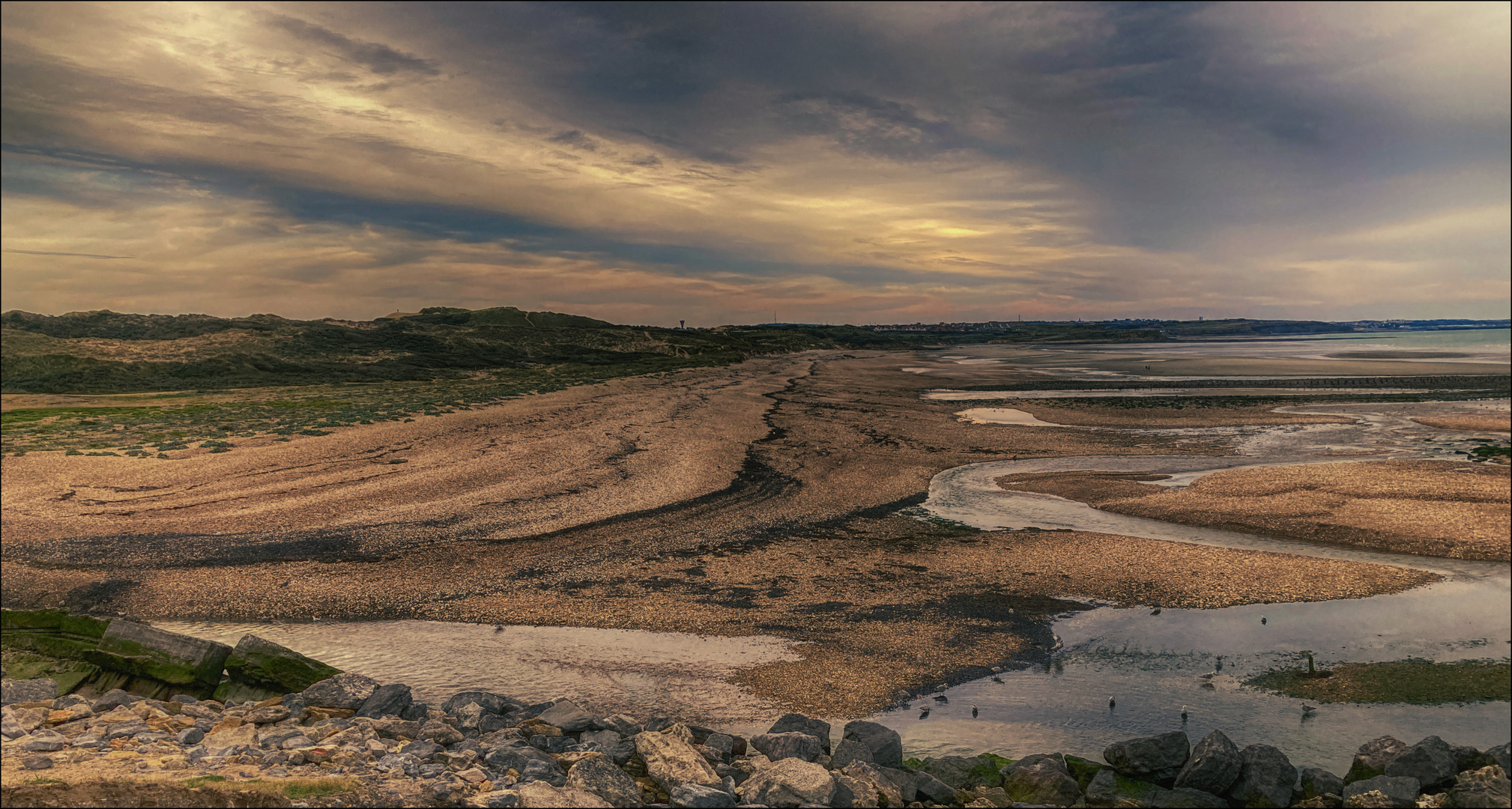 Abendstimmung an der Küste von Ambleteuse - Ambiance vespérale à la côte d'Ambleteuse