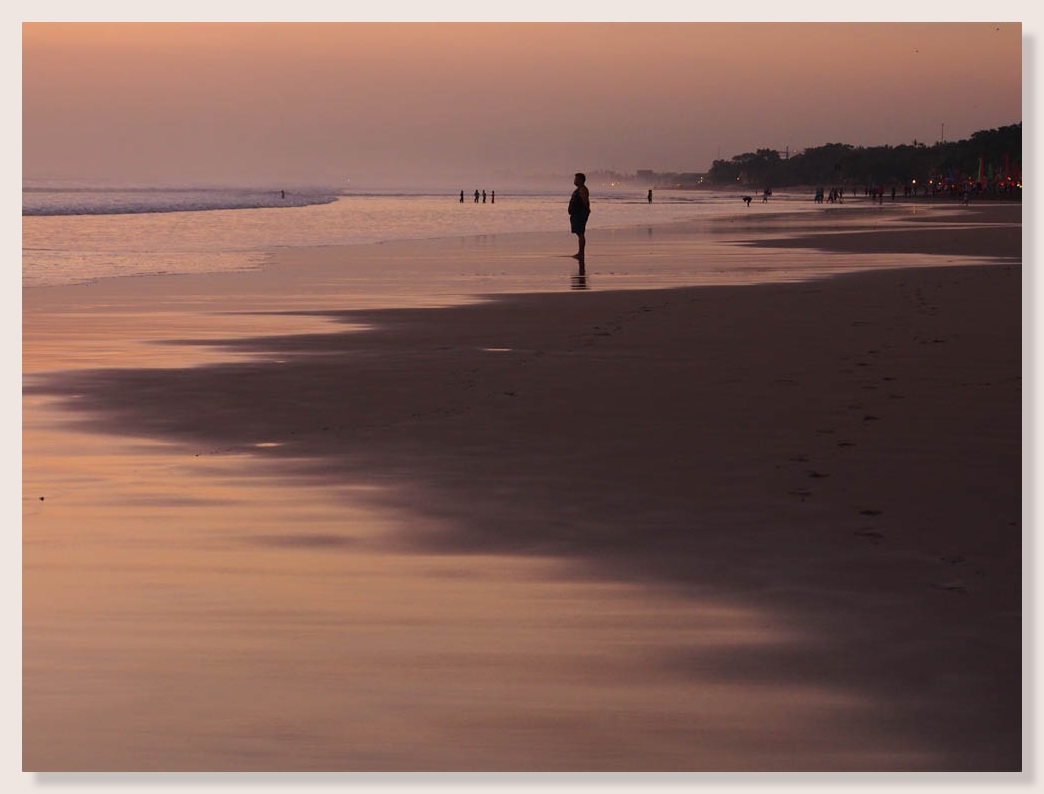 Abendstimmung an der Kuta Beach