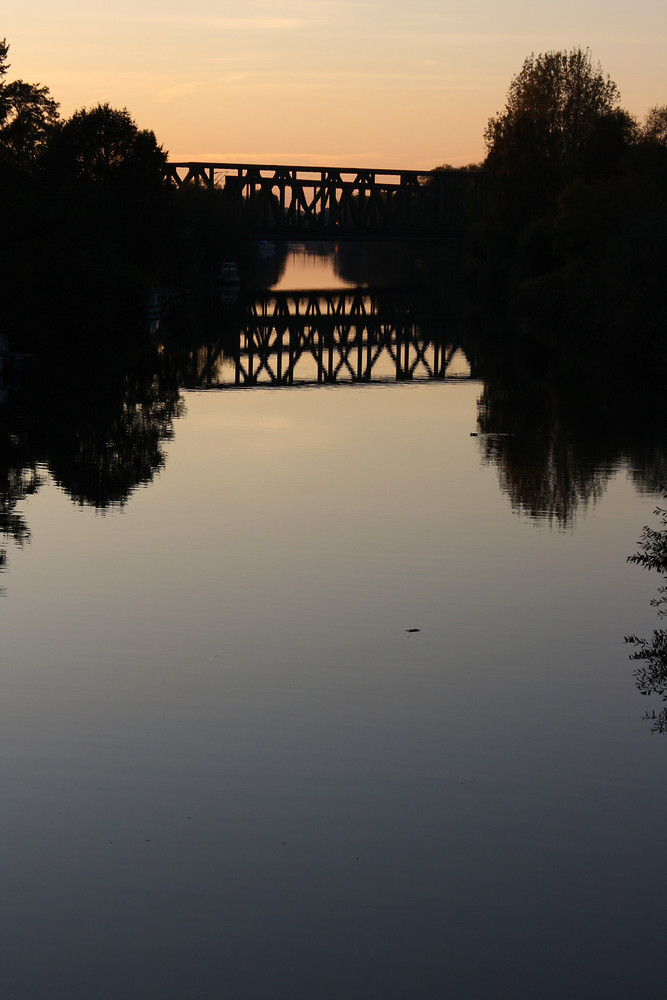 Abendstimmung an der Leine