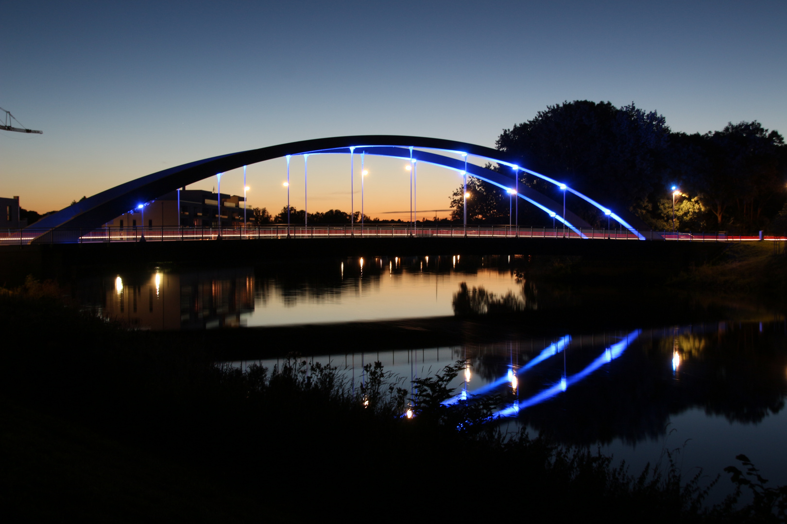 Abendstimmung an der Lesumbrücke