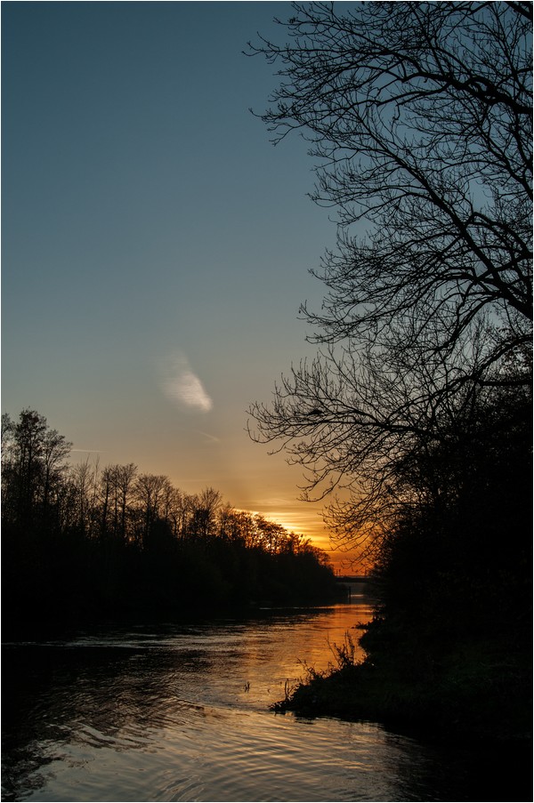 Abendstimmung an der Lippe ...