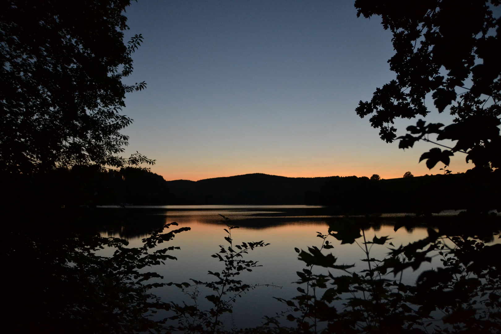 Abendstimmung an der Listertalsperre