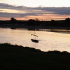 Abendstimmung an der Loire in der Nähe von Amboise