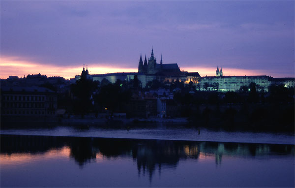 Abendstimmung an der Moldau