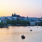 Abendstimmung an der Moldau in Prag