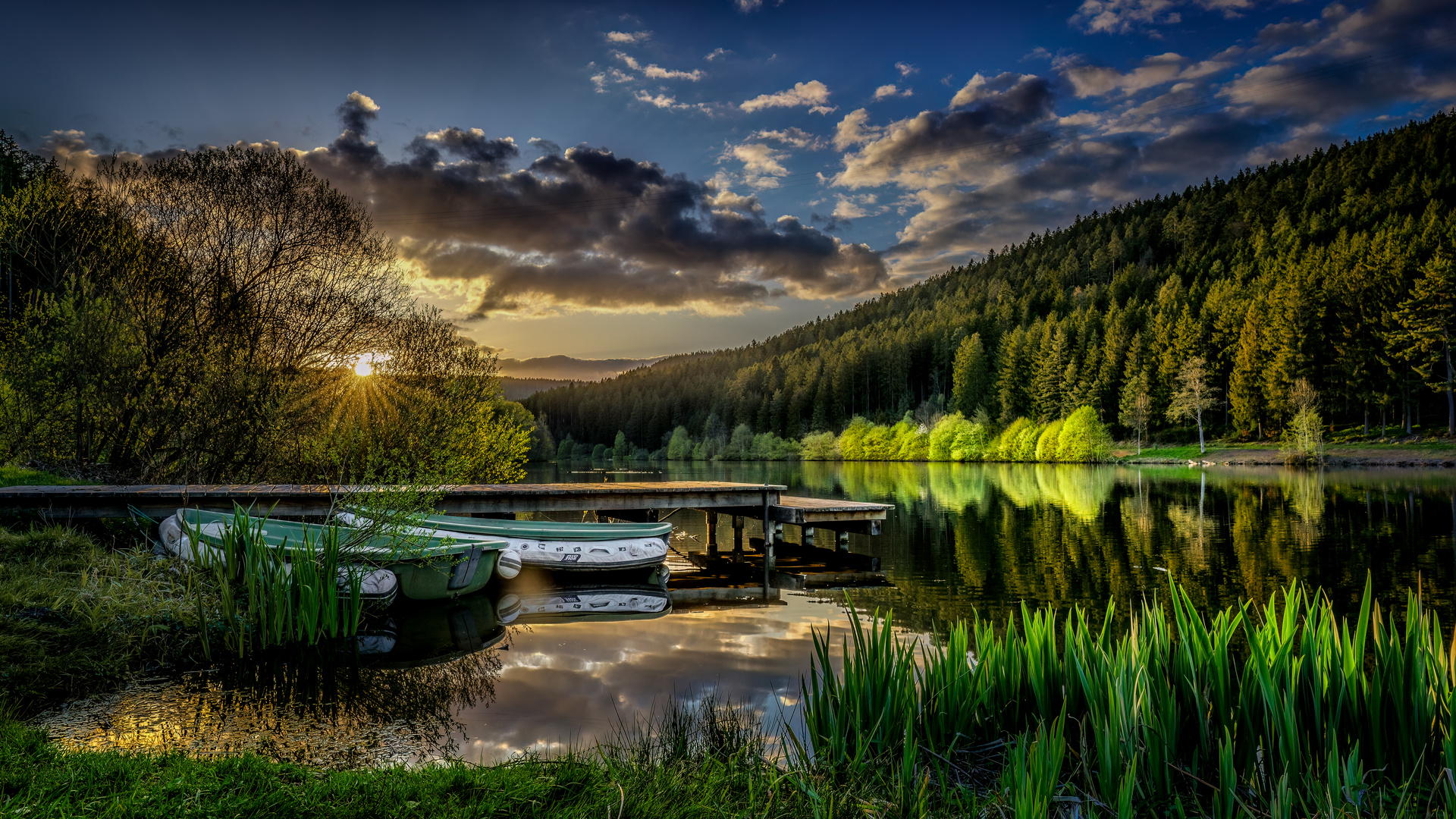 Abendstimmung an der Nagoldtalsperre 