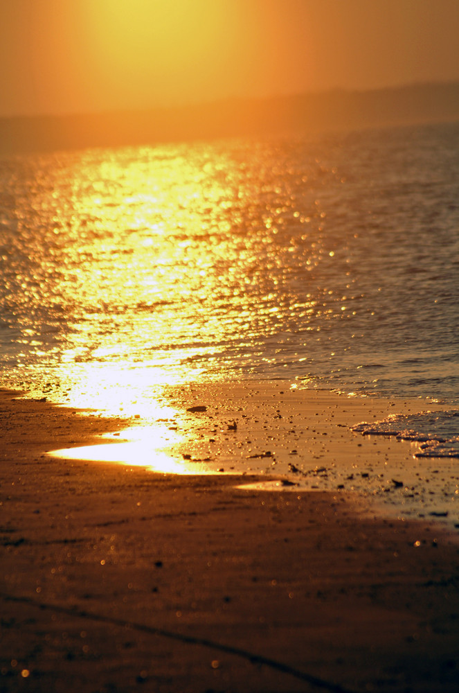 Abendstimmung an der Nordsee von Brigitta Boonen 