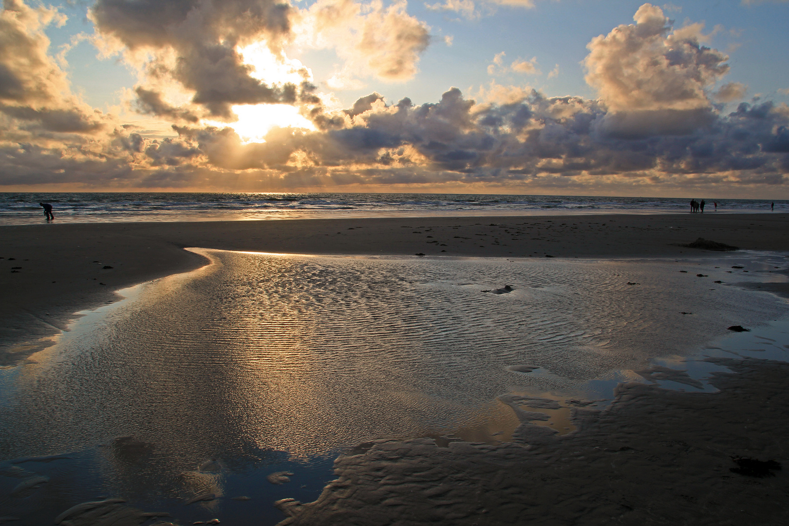 Abendstimmung an der Nordsee Foto &amp; Bild landschaft, meer &amp; strand