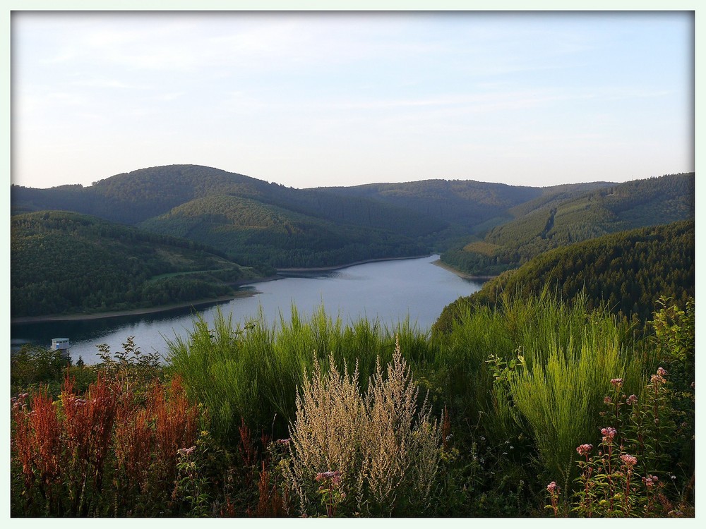 Abendstimmung an der Obernau-Talsperre