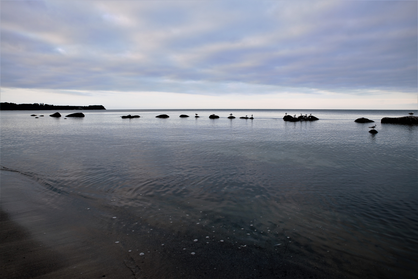 Abendstimmung an der Ostsee, Bucht bei Juliusruh Rügen..