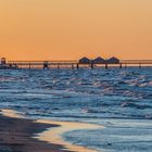 Abendstimmung an der Ostsee zwischen Heringsdorf und Ahlbeck Panorama