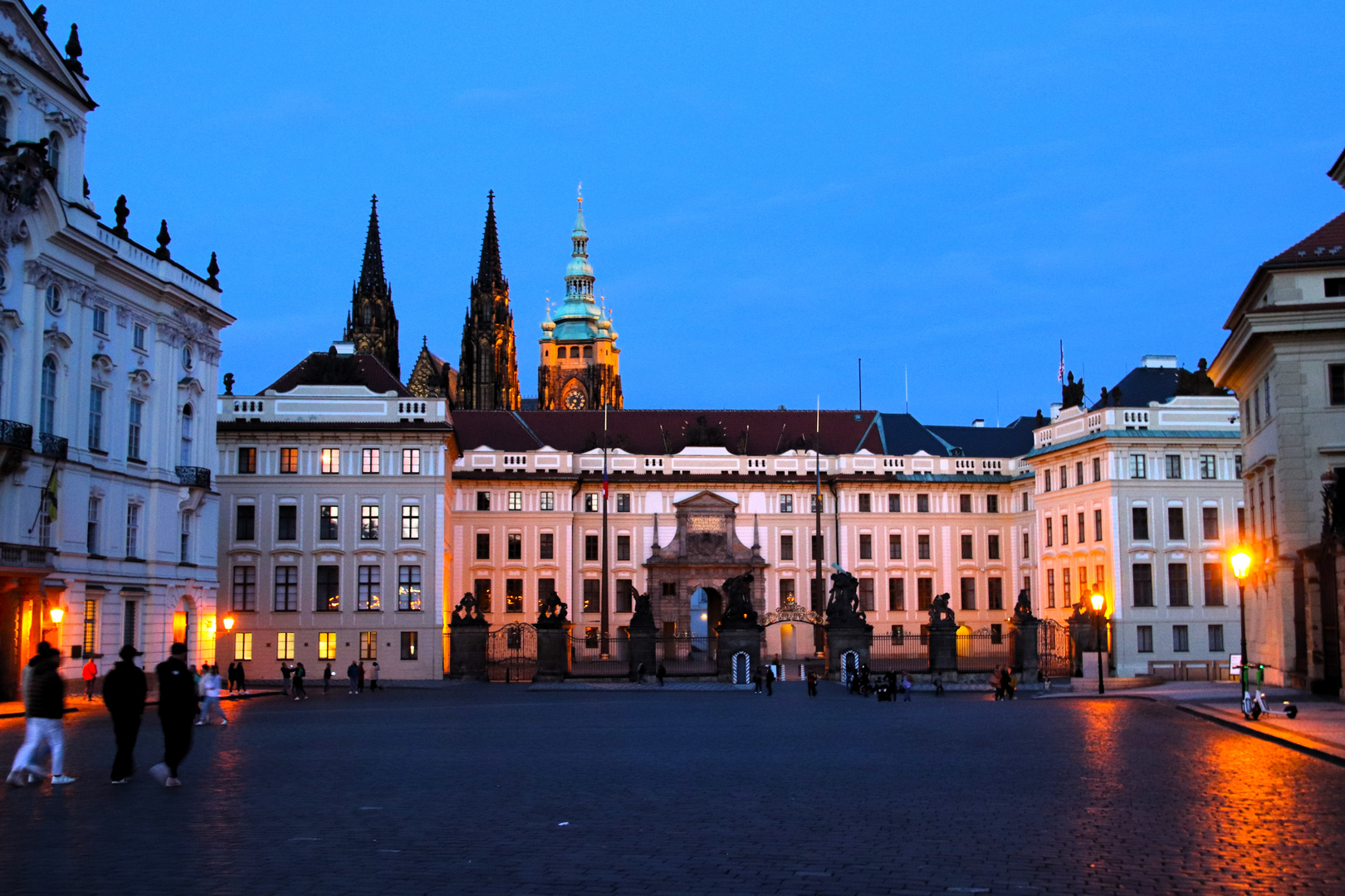 Abendstimmung an der Prager Burg