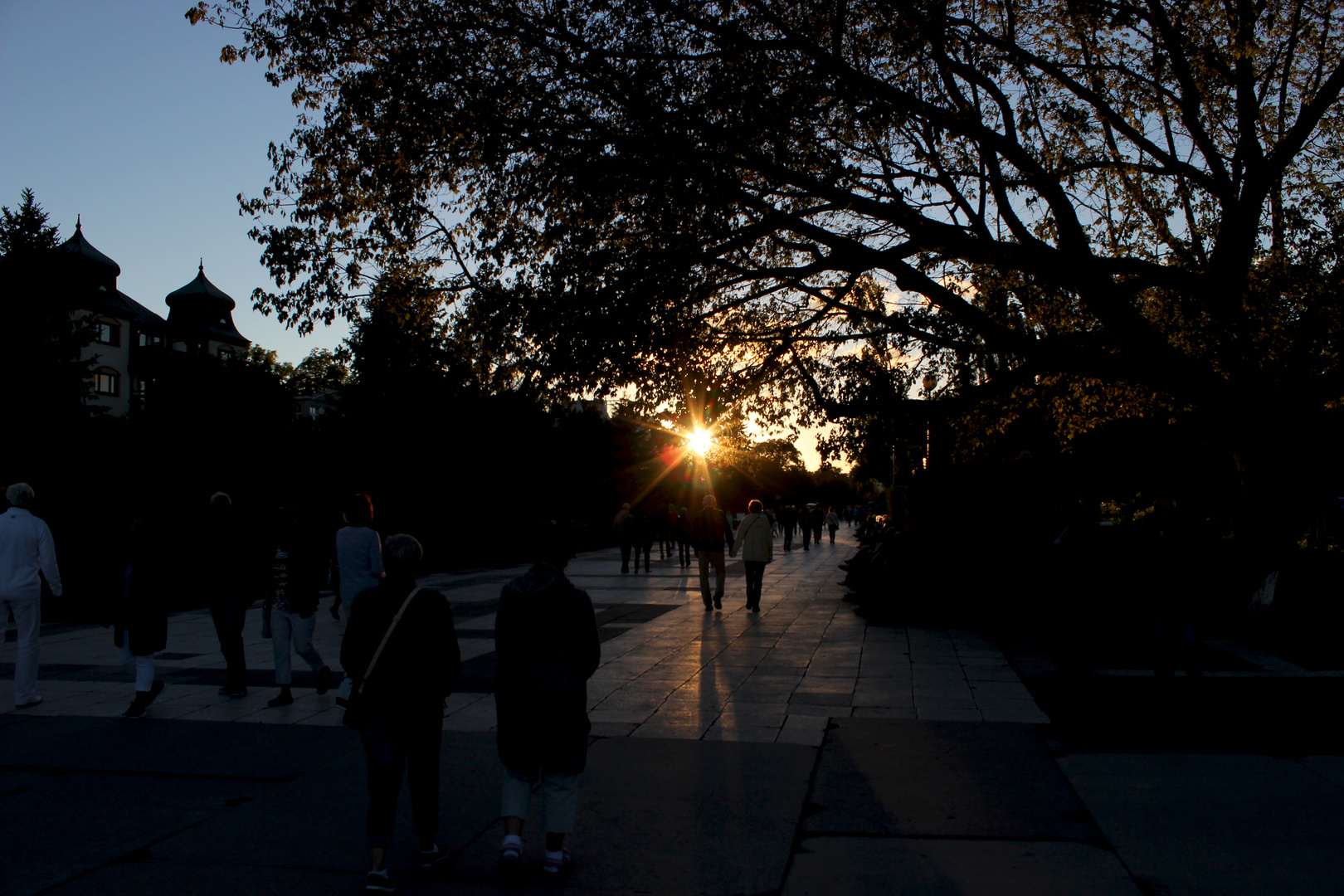 Abendstimmung an der Promenade von Swinemünde