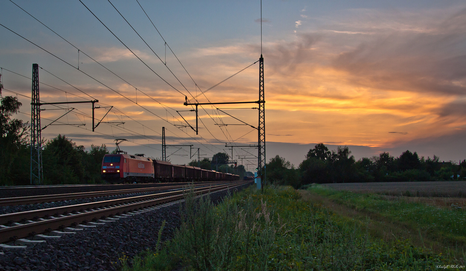 Abendstimmung an der Rennbahn