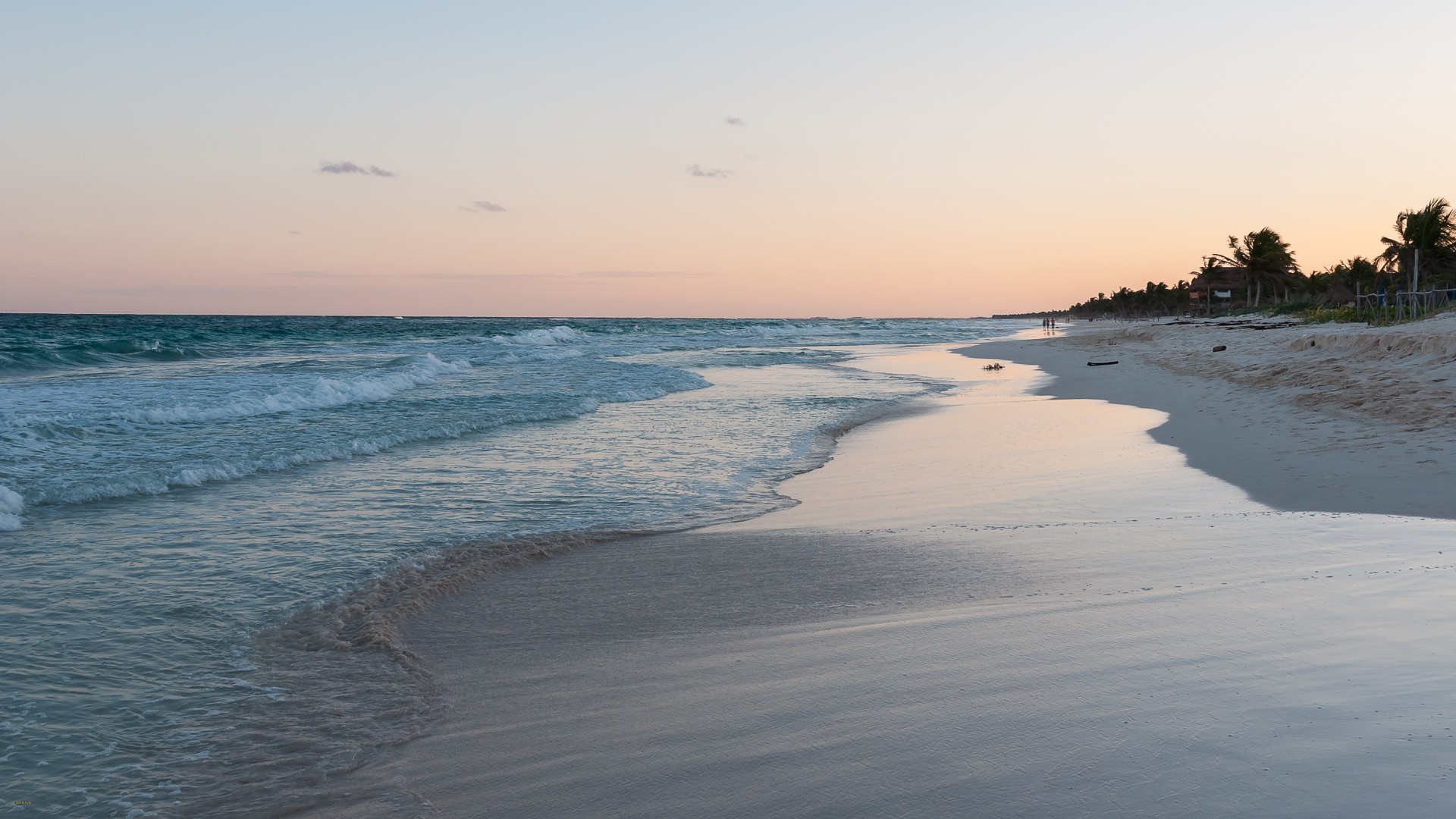 Abendstimmung an der Riviera Maya, Mexiko