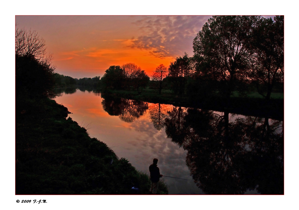 *Abendstimmung an der Ruhr*