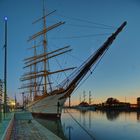 Abendstimmung an der "Schulschiff Deutschland"