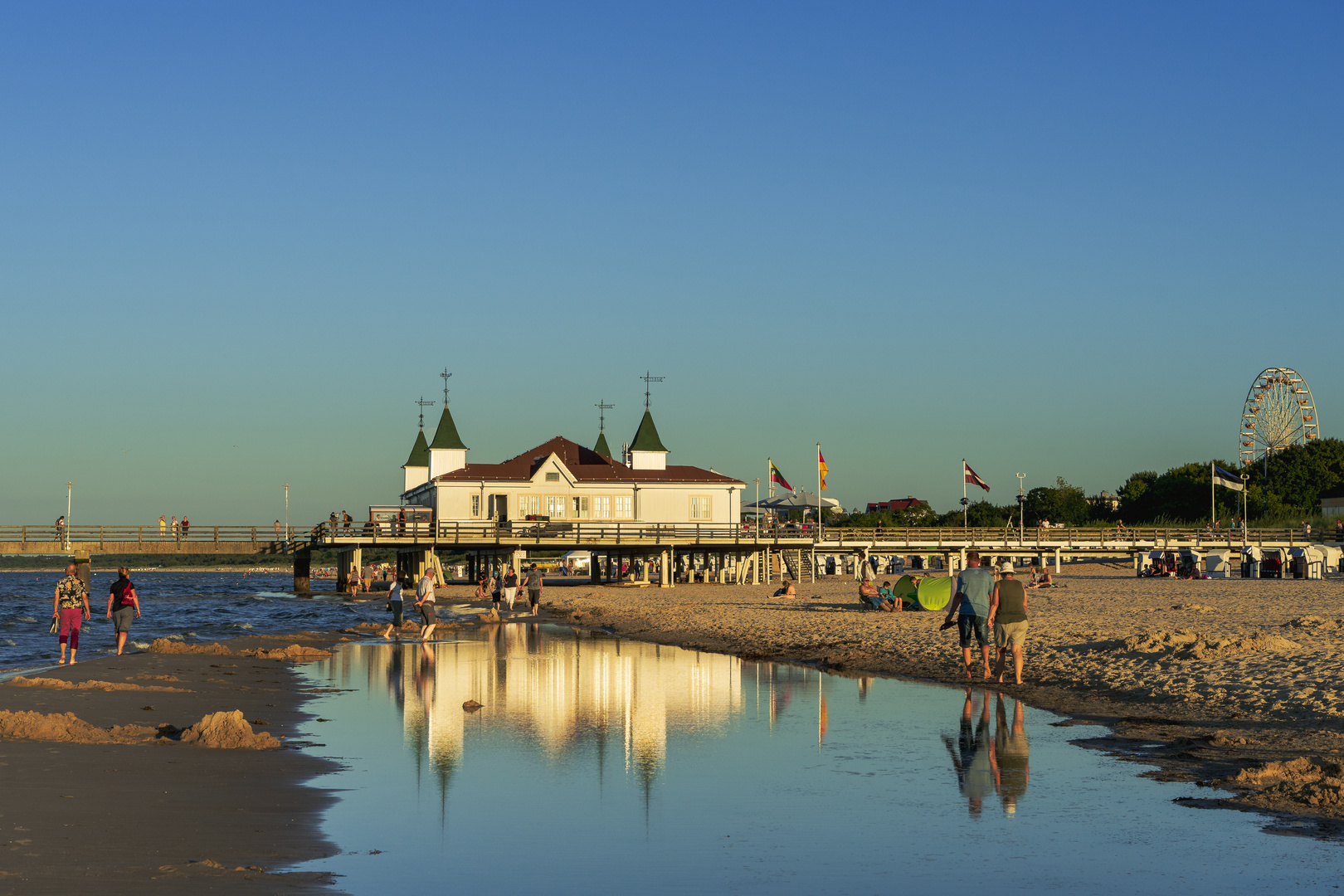 Abendstimmung an der Seebrücke Ahlbeck 