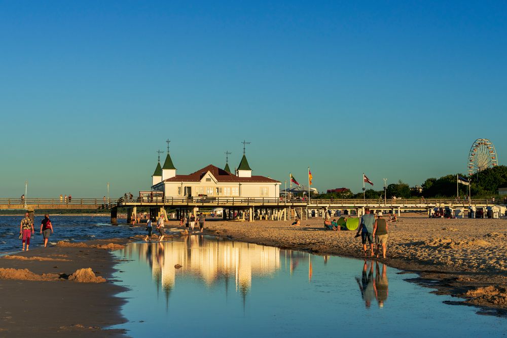 Abendstimmung an der Seebrücke Ahlbeck 