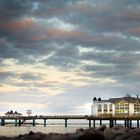 Abendstimmung an der Seebrücke Sellin auf der Insel Rügen (Ostsee)