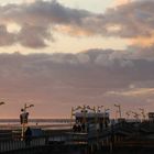 Abendstimmung an der Seebrücke von St. Peter Ording