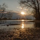 Abendstimmung an der Siegmündung