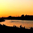 Abendstimmung an der Spree in Berlin - Treptow