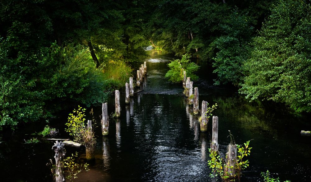 Abendstimmung an der Staustufe