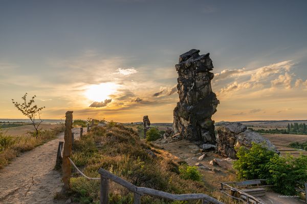 Abendstimmung an der Teufelsmauer