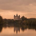 Abendstimmung an der Traun, Blick auf die Paurakirche !