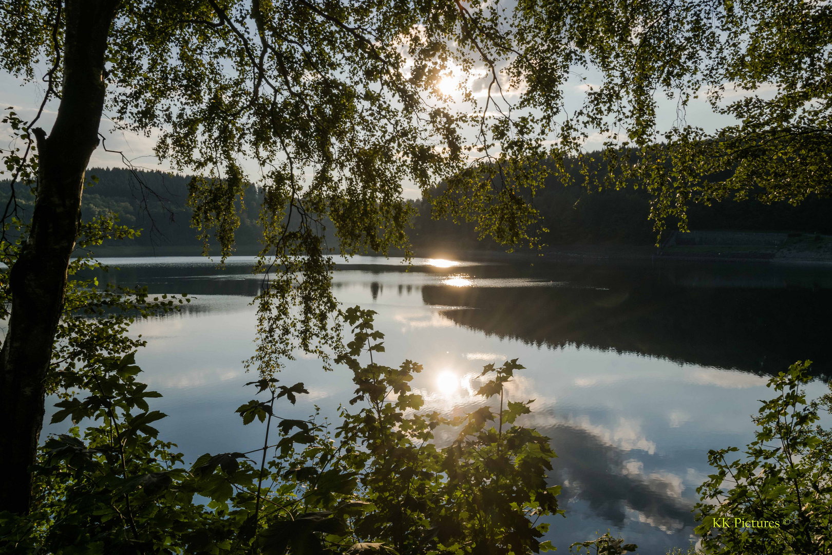 Abendstimmung an der Versetalsperre