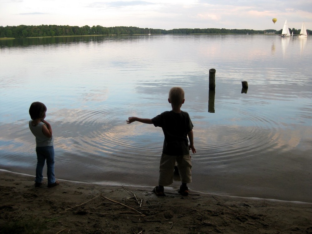 Abendstimmung an der Wasserburg Trakai