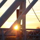 Abendstimmung an der Wiecker Klappbrücke