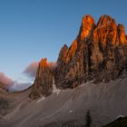 Abendstimmung an der Zsigmondy Hutte - Rifugio Comici