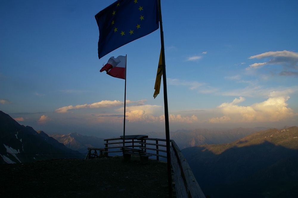 Abendstimmung an der Zwickauer Hütte