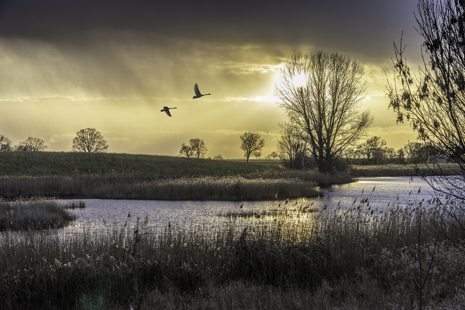 Abendstimmung an dern Stöffiner Seen