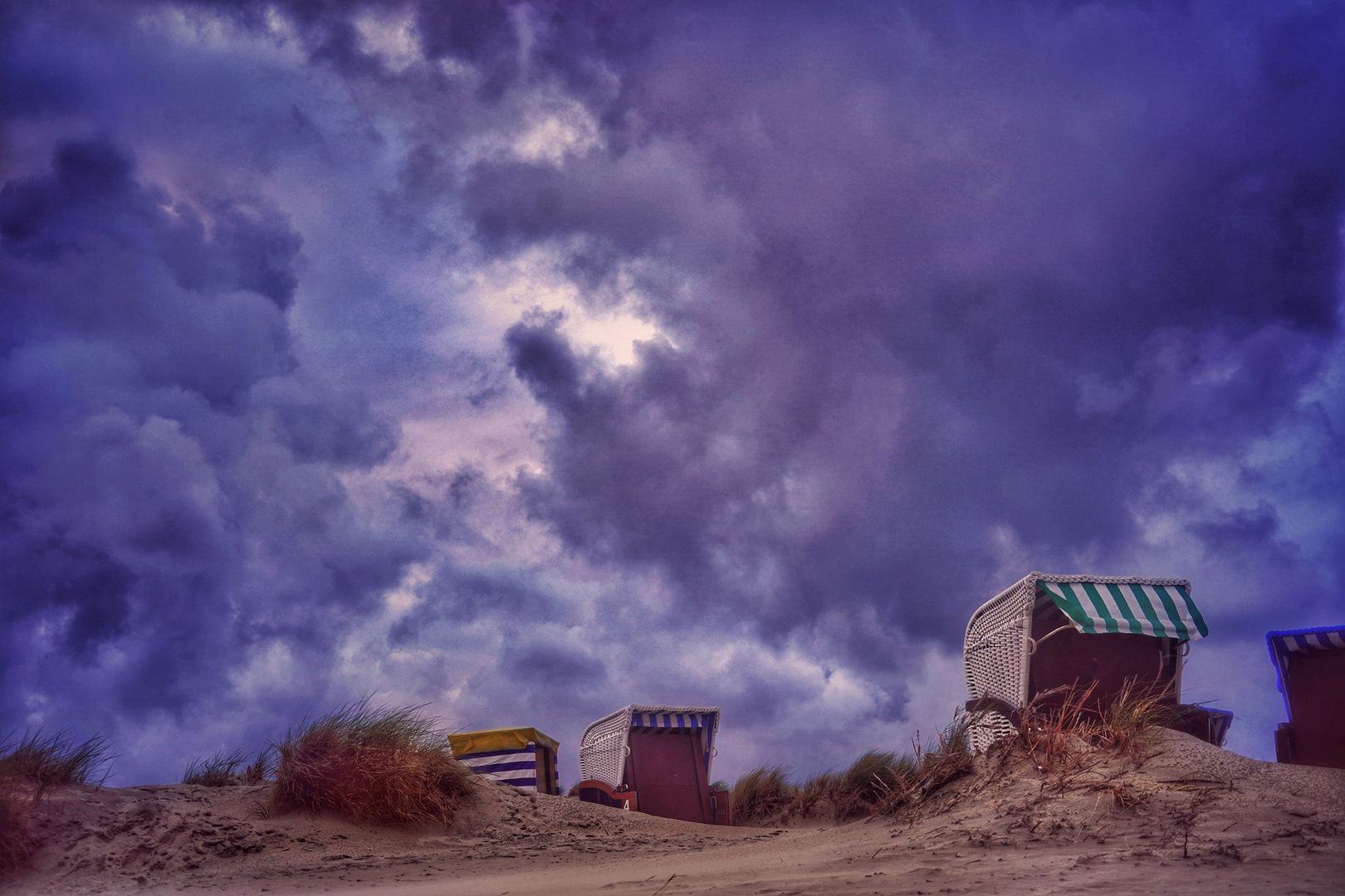 Abendstimmung an einer Düne.. 