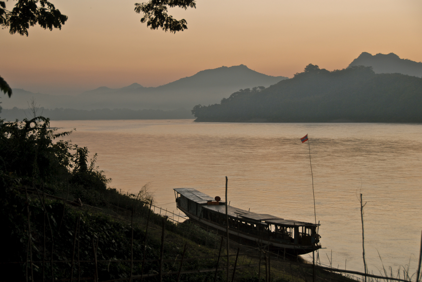 Abendstimmung an Luangprabang's Mekongufer