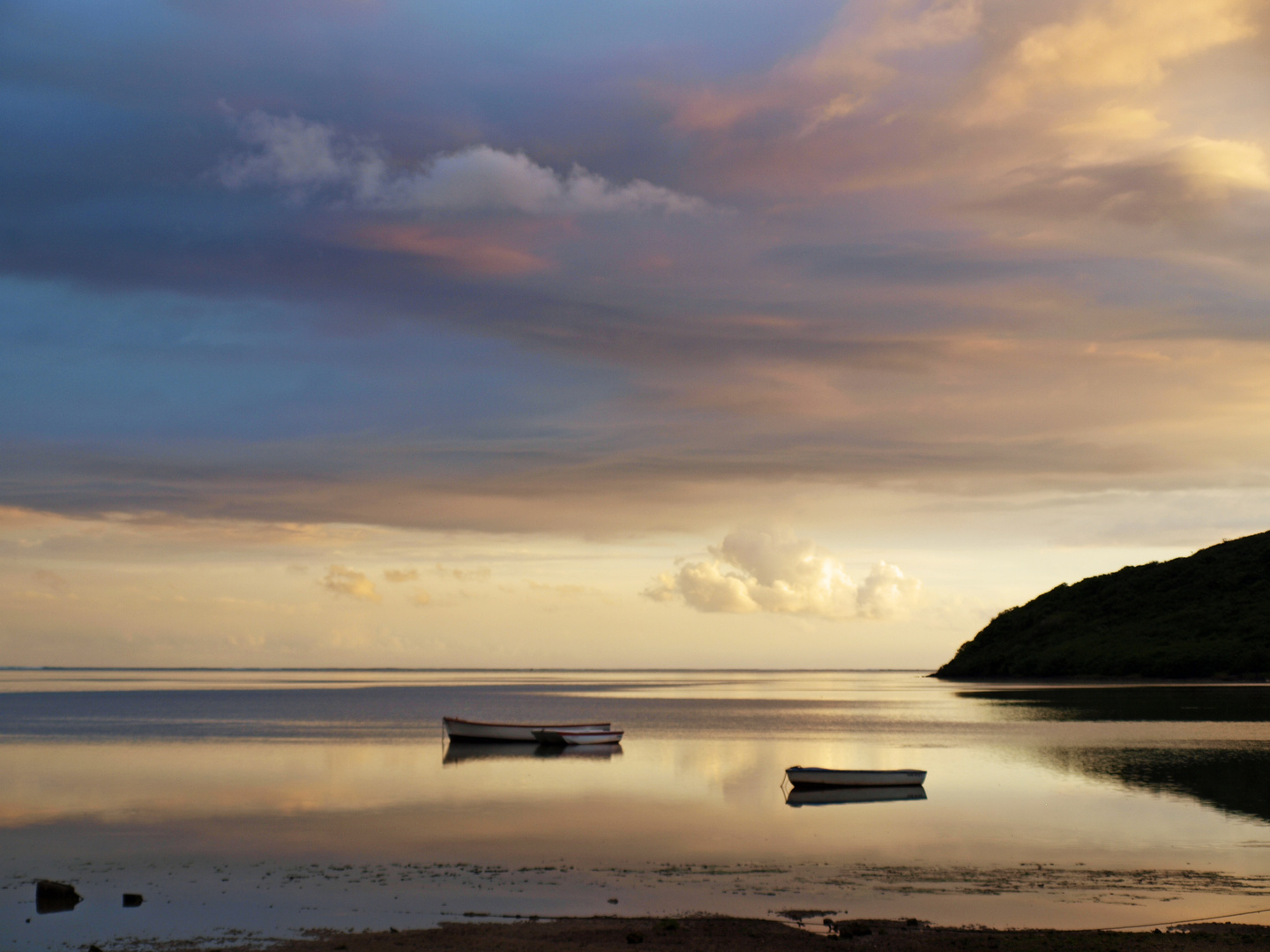 Abendstimmung an Mauritius` Westküste