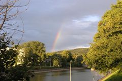 Abendstimmung an meinem Wohnort Birsfelden