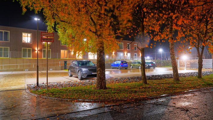 Abendstimmung an unserem neuen Altenheim, 3