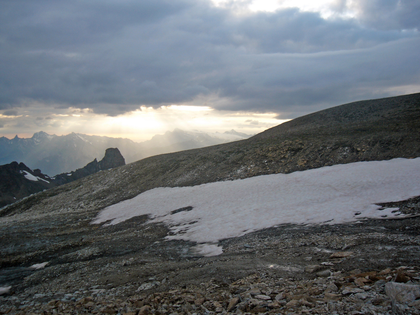 Abendstimmung auf Becs de Bosson. Kt.VS CH