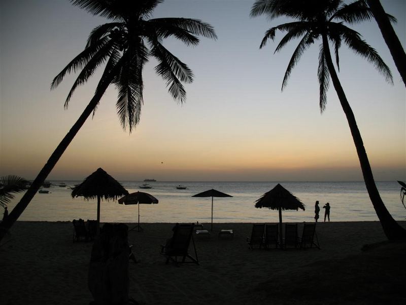 Abendstimmung auf Boracay ( Philippinen )