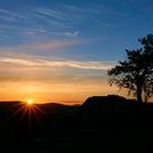 Abendstimmung auf Burg Lindelbrunn