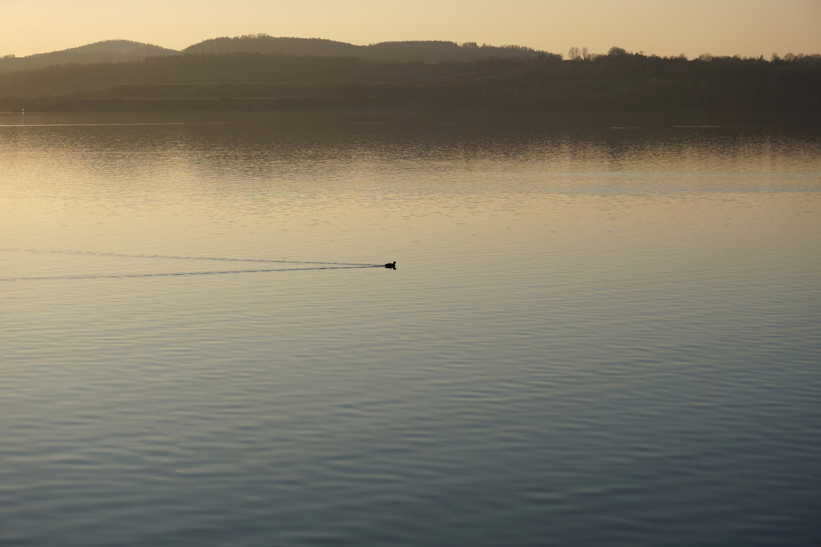 Abendstimmung auf dem Berzdorfer See bei Görlitz