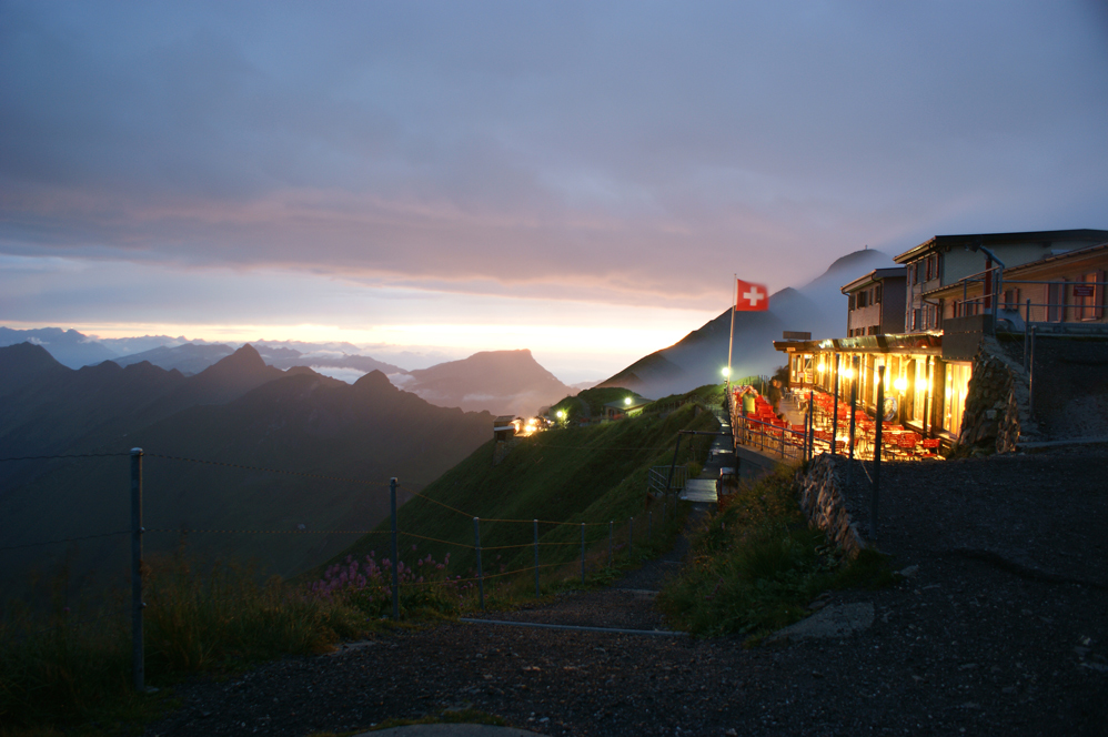 Abendstimmung auf dem Brienzer Rothorn