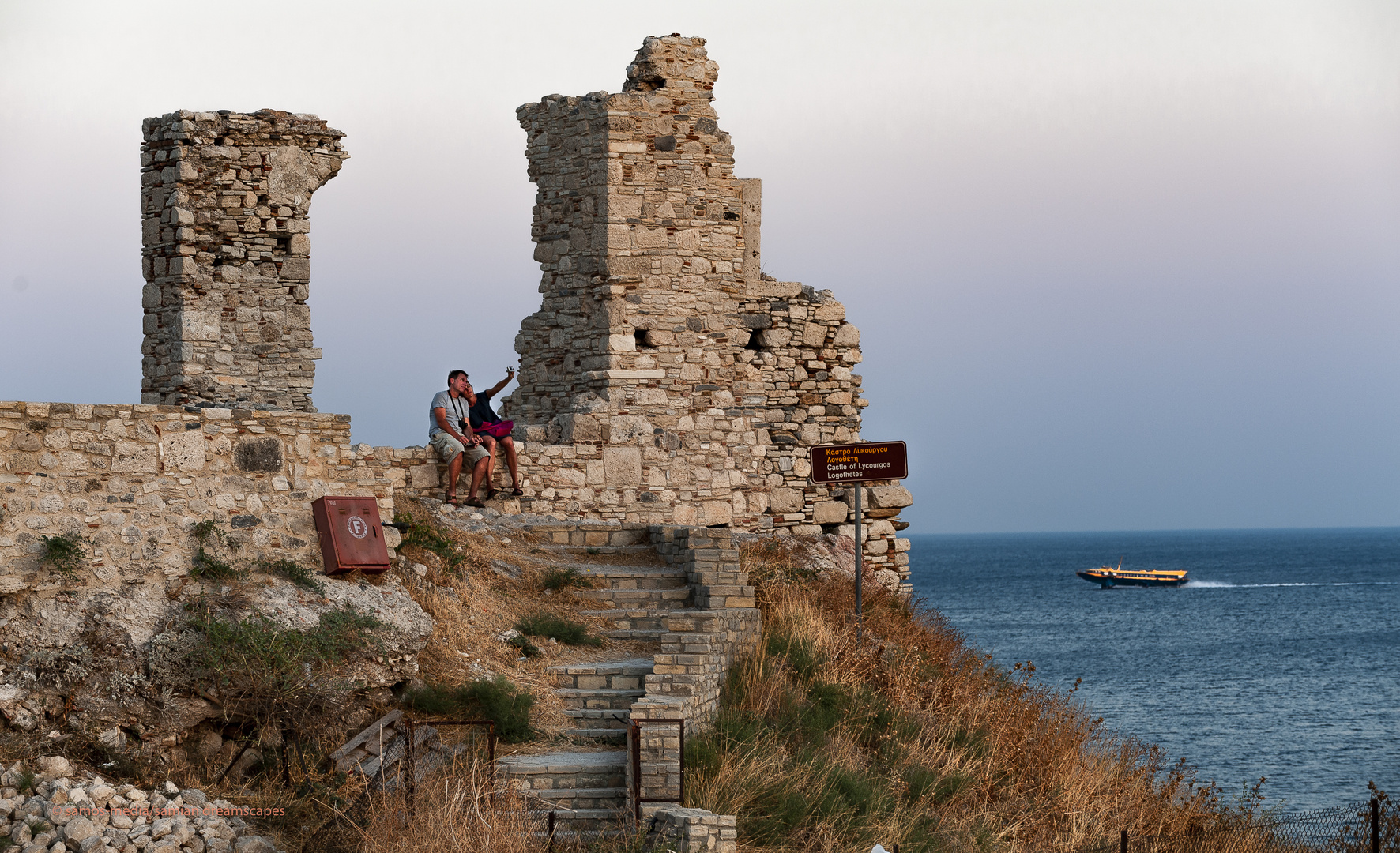 Abendstimmung auf dem Burghügel | Pythagorio, Samos/Griechenland