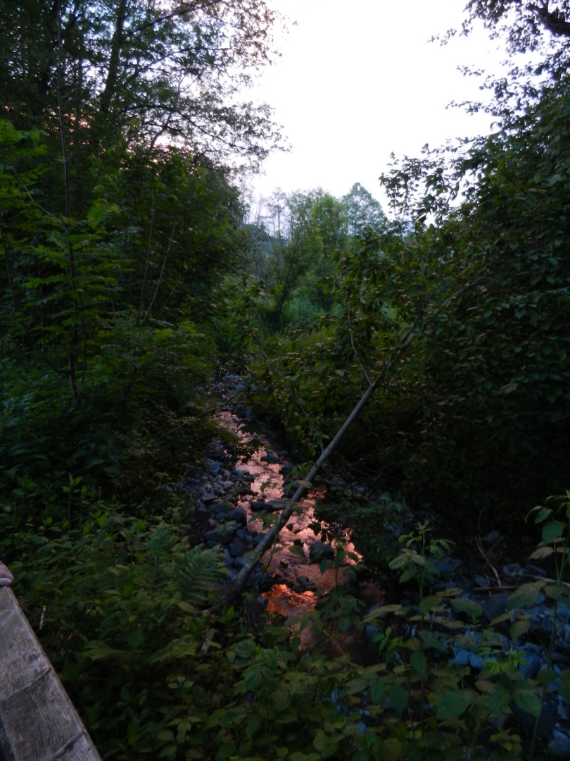 abendstimmung auf dem franzikusweg in niederau/wildschönau