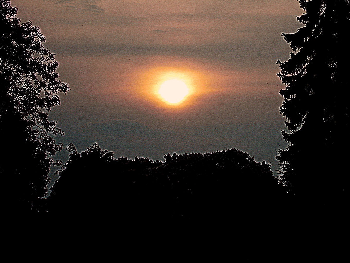 Abendstimmung auf dem Friedhof