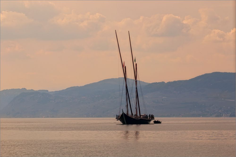 Abendstimmung auf dem Genfer See